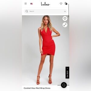 Lulu's Scarlet Sleeveless Mini Dress